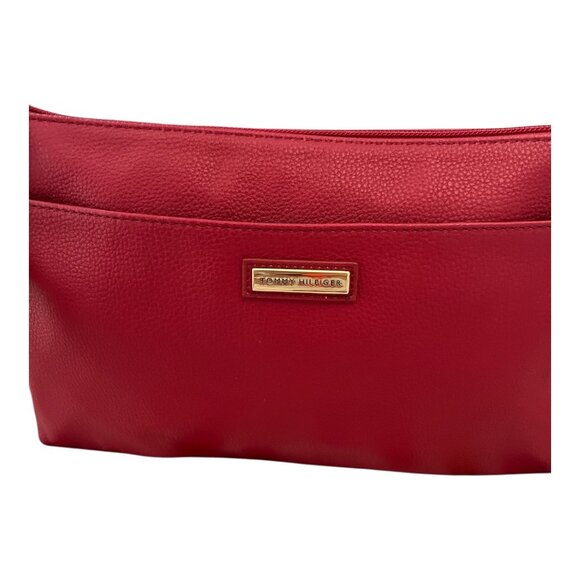Tommy Hilfiger Red Crossbody Bag With Adjustable Strap & Gold Tone Hardware - Picture 2 of 6
